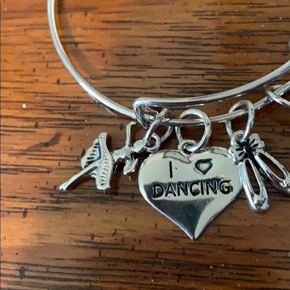 silver dance charm bracelet - Picture 2 of 3